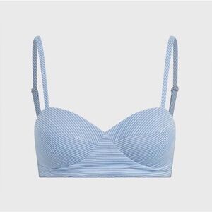 Favorite Daughter Ex-Boyfriend Bra Blue Stripe Size XS